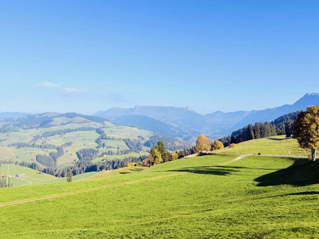 Scenic view near Schallenberg Pass between Emmental and the Bernese Oberland.