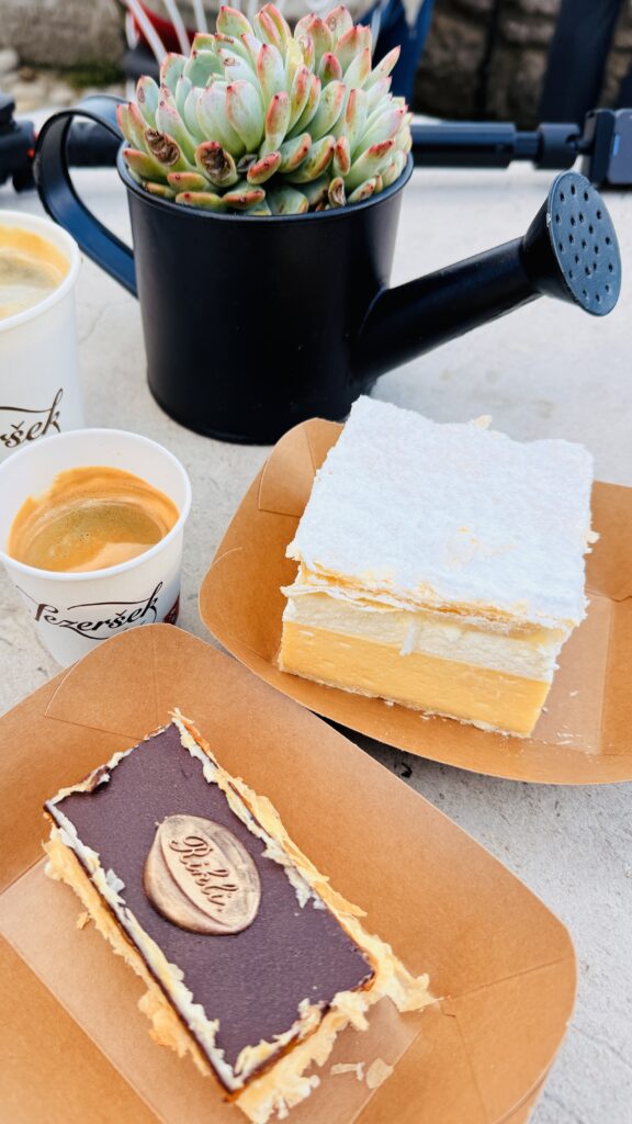 Famous Kremschnitte in Bled