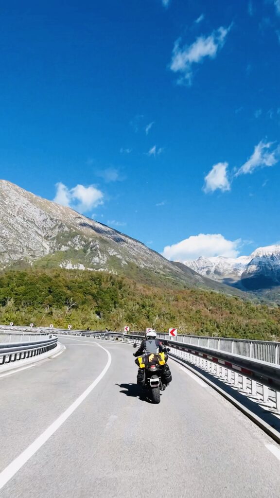 Motorradfahrt durch Slowenien